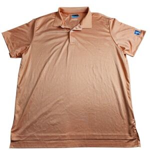 PGA Tour Polo Shirt Mens 2XL XXL Golf Fusion Coral Stretch Breathable